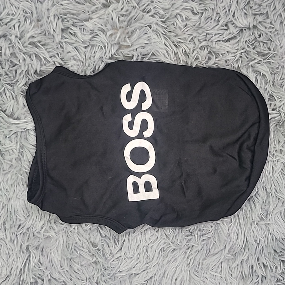 Medium black dog boss outfit